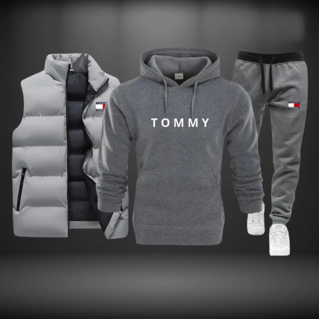 Gilet + Sweat-shirt + Pantalon de survêtement (DÉSTOCKAGE)