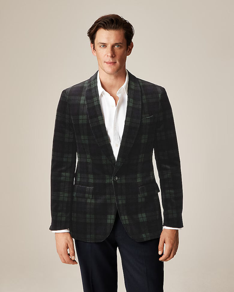 Chaqueta de cena con cuello chal