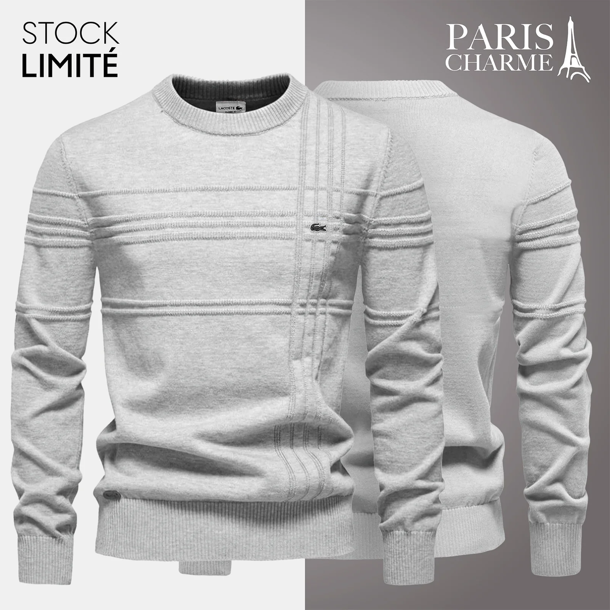 Pull Homme Texturé (DÉSTOCKAGE)