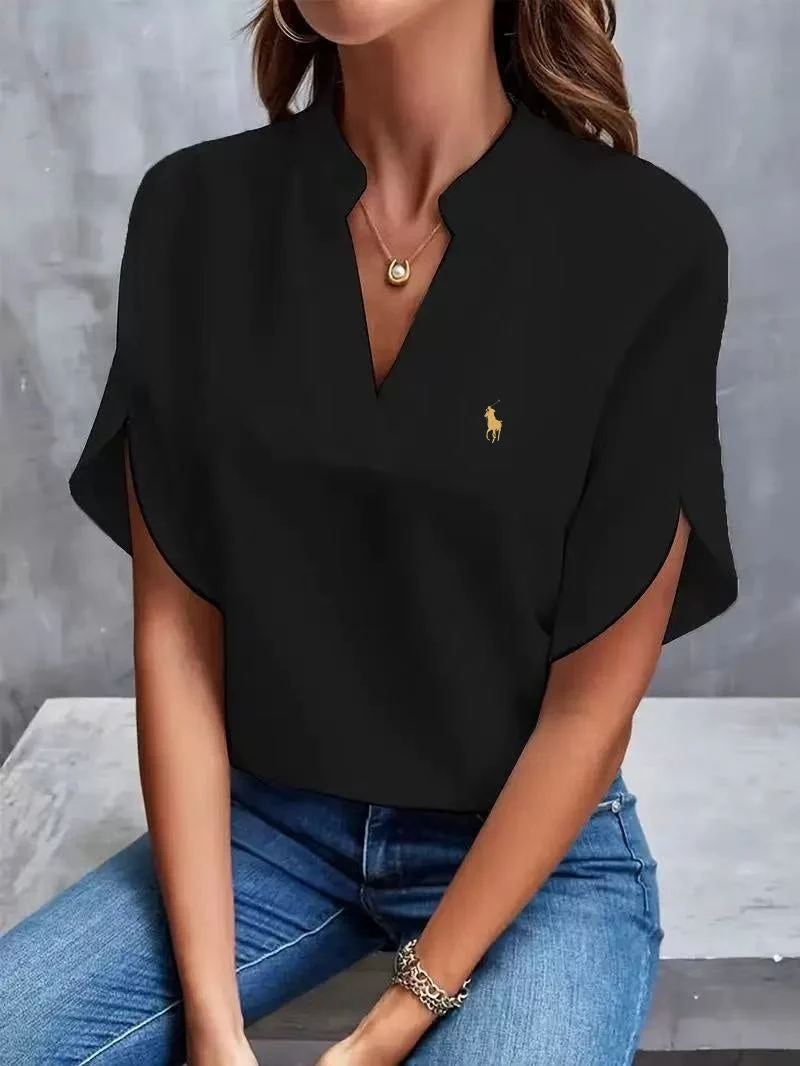 Ralph Lauren - T-shirt avec col en V 2025
