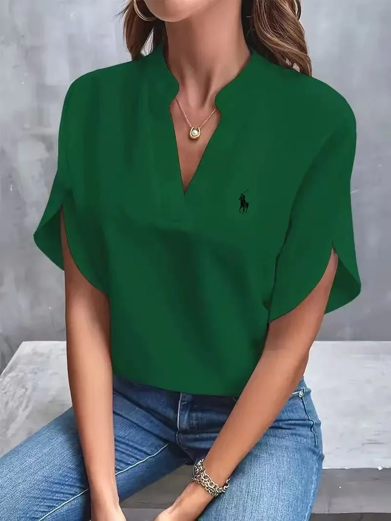 Ralph Lauren - T-shirt avec col en V