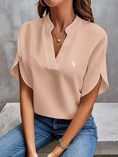 Ralph Lauren - T-shirt avec col en V