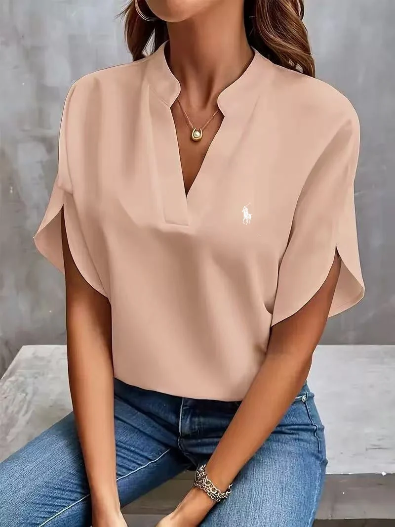 Ralph Lauren - T-shirt avec col en V 2025