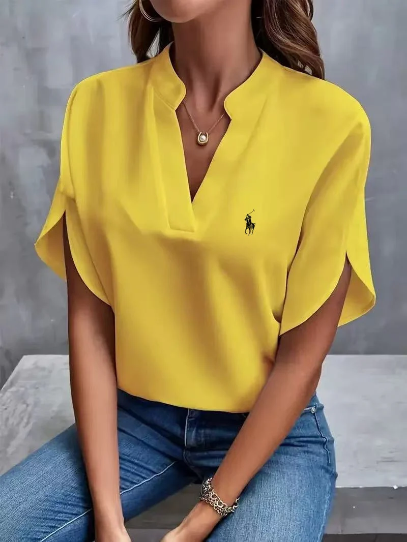 Ralph Lauren - T-shirt avec col en V