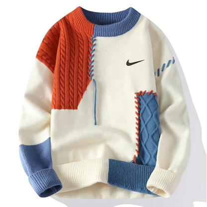 Pull patchwork décontracté – VENTE DE LIQUIDATION