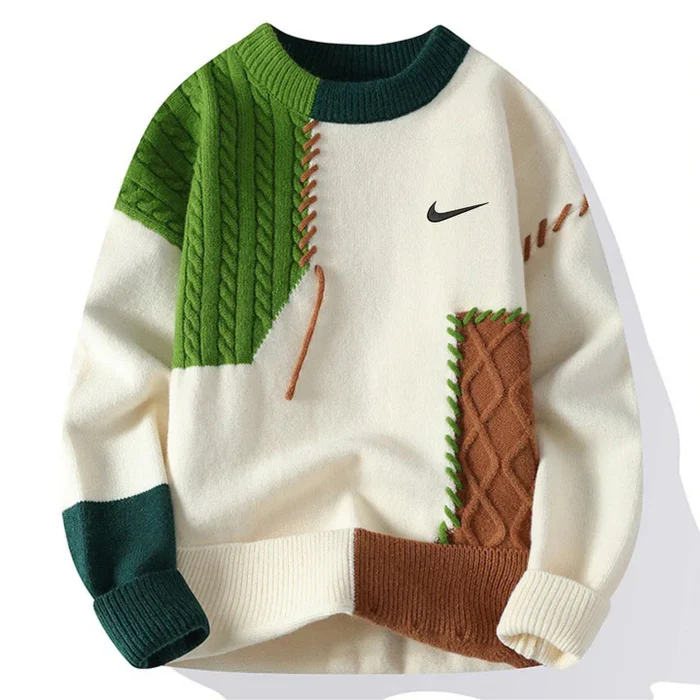 Pull patchwork décontracté – VENTE DE LIQUIDATION